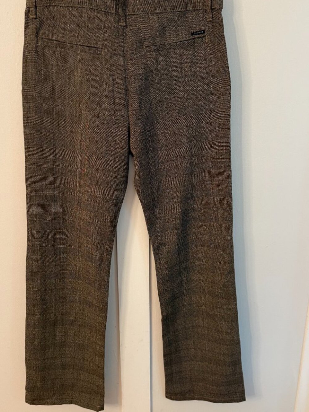 NWT PacSun Men's Brown Plaid Trouser Bootcut Pants Size 30 - Picture 2 of 15